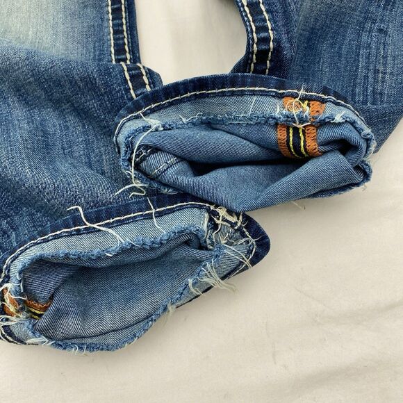 Rock Revival Straight Leg Low Rise Jeans Blue Bluebell Bling Y2K Womens 28 - Picture 5 of 13